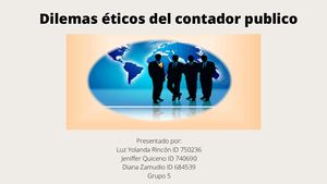 BLOG SOBRE DILEMAS ÉTICOS DEL CONTADOR PÚBLICO