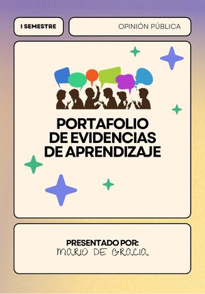 Portafolio De Evidencias De Aprendizaje