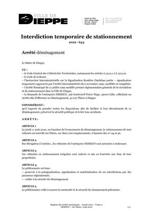 AR634 180722 - DEMECO - RUE THIERS - AOUT 2022