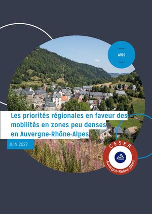 Avis Sur Les Priorités Régionales En Faveur Des Mobilités En Zones Peu Denses