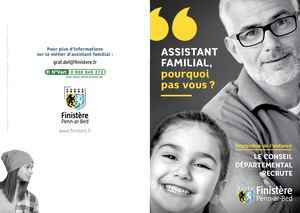 Et si vous deveniez assistant familial ? Plaquette d'information.
