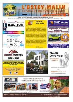 L'Estey Malin N°93 (Nord et Sud) - Juillet, août, sept, oct 2022