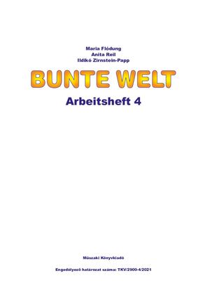 KT-1312/A Bunte Welt. Arbeitsheft 4