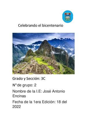 Peru Albicentenrio 3c