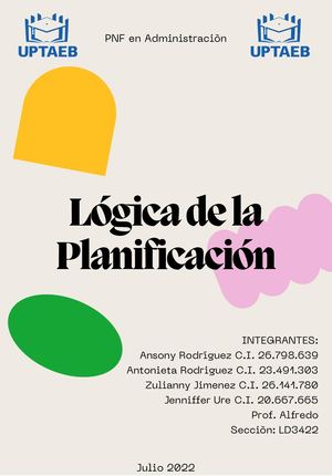 Lògica De La Planificaciòn