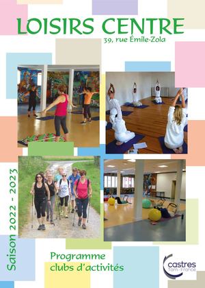 Loisirs Centre - Plaquette d'activités 2022/2023