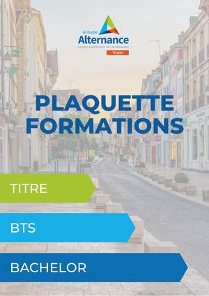 Plaquette formation Groupe Alternance Troyes