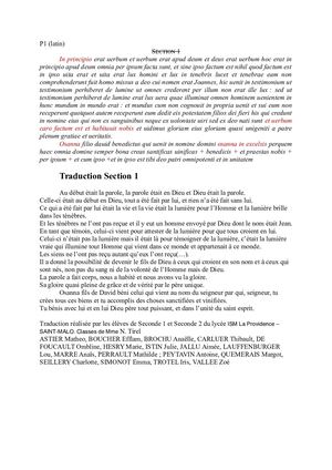 Sections Transcriptions