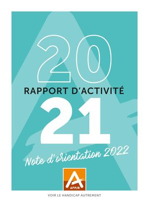 Afpjr Rapport d'Acivité 2021 & Perspectives 2022