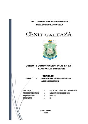 Redaccion De Documentos Administrativos Nff