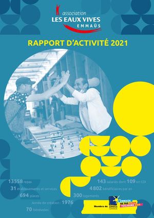 Eaux Vives Emmaüs Rapport d'activité 2021