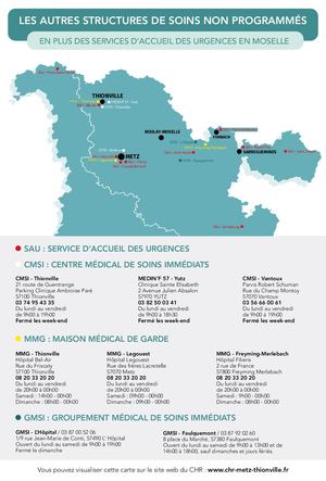 Carte Structures De Soins Non Programmés