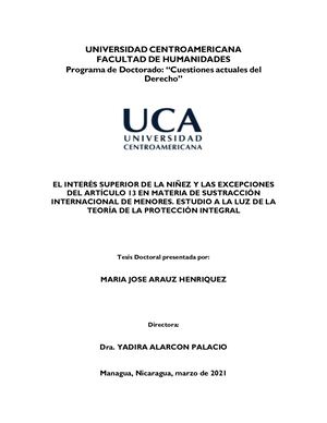 Resumen Tesis Doctoral Maria Arauz