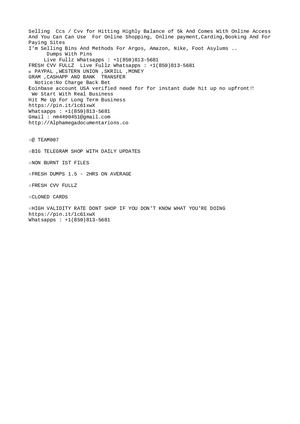 Buy Cvv Cc Fullz Dumps Tracks