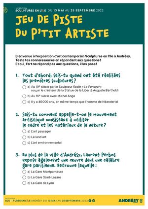 Quizz Enfants Sculptures En L'île Mai2022