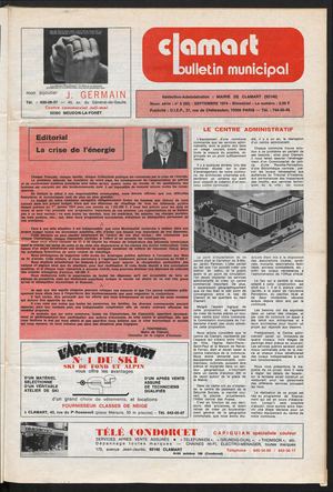 Bulletin Municipal Officiel (BMO) - septembre 1974