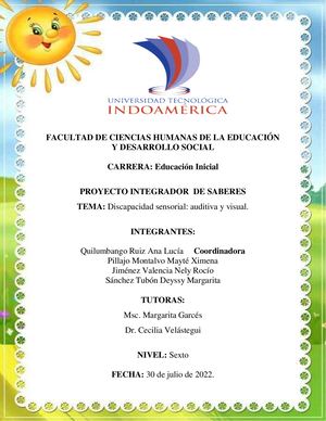 Folleto Discapacidad Sensorial