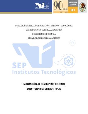 Cuestionario Evaluacion Docente