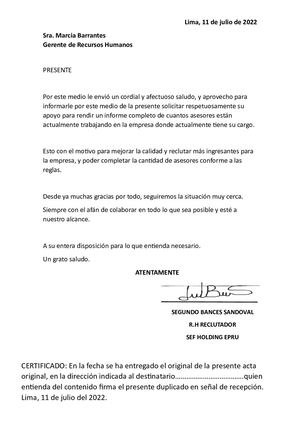 CARTA NOTARIAL