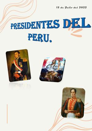 Los Presidentes Del Peru
