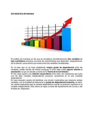 Capítulo 7 Estadística Bivariada