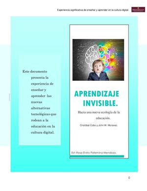 Experiencia significativa de enseñar y aprender en la cultura digital.