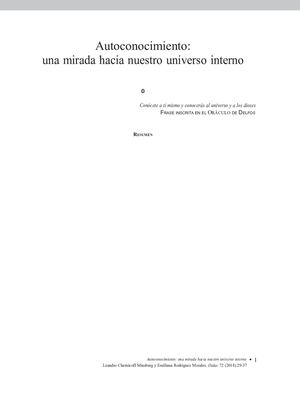 Autoconocimiento Uan Mirada