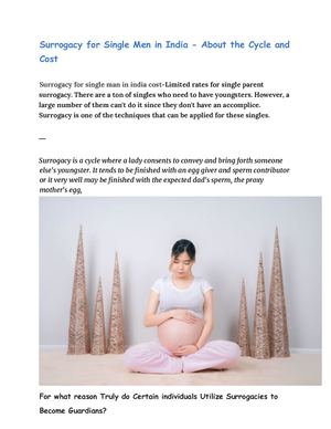 Surrogacy For Single Men In India About The Cycle And Cost 4