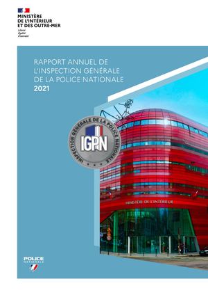 Rapport Annuel De L Inspection Generale De La Police Nationale 2021