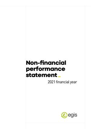 Non-financial performance Statment - Egis - English - 2021