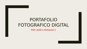 Portafolio de Fotografia
