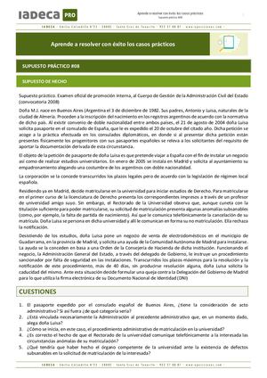 SUPUESTO PRÁCTICO #08