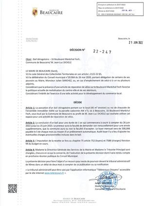 Parution Decision Du 25 Juillet 2022