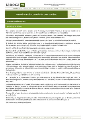 SUPUESTO PRÁCTICO #17