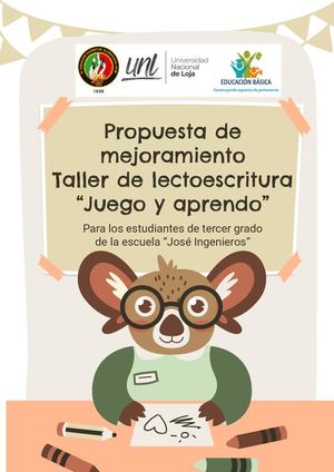 Propuesta Taller De Lectoescritura