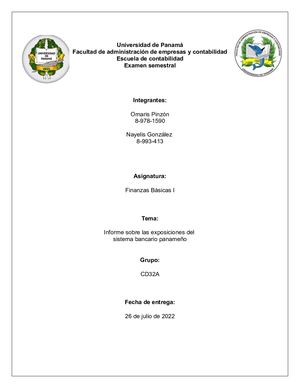 Examen Final De Finanza