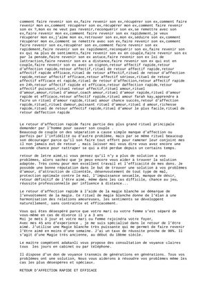 RITUEL DE RETOUR AFFECTIF RAPIDE, FAIRE REVENIRE LETTRE AIMER, ENVOUTEMENT D'AMOUR RAPIDE, RETOUR D'AFFECTION RAPIDE ET SERIEUX, RITUEL D'AMOUR RAPIDE 0022999750761