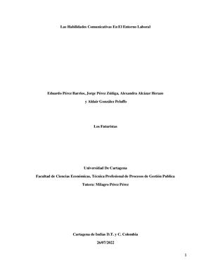 Las Habilidades Comunicativas En El Entorno Laboral