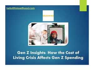 Gen Z Insights How The Cost Of Living Crisis Affects Gen Z Spending