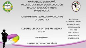 Grupo N°4 Perfil del Docente