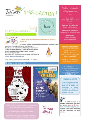 07 06 2022 T'as L'actua Juin 2022