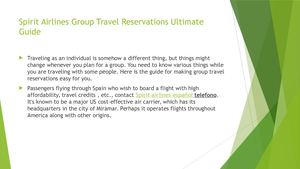 Spirit Airlines Group Travel Reservations Ultimate Guide