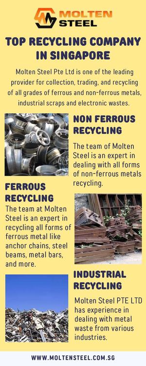 Top Recycling Company In Singapore, Molten Steel