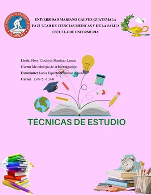 Álbum Técnicas De Estudio Lubia Alonzo