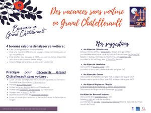 Des vacances sans voiture en Grand Châtellerault