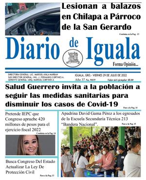Viernes 29 De Julio 22 Diario De Iguala Digital