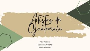 Revista de artistas de Guatemala