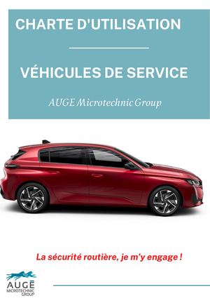 Charte utilisation des voitures de services AMG