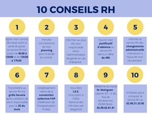10 Conseils RH - CHP Brest Pasteur