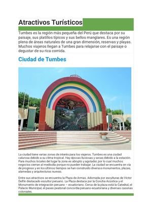 lugares turisticos tumbes